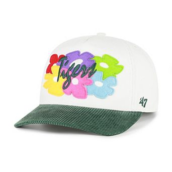 Men's '47 White/Green Detroit Tigers Flora Gallery Hitch Adjustable Hat