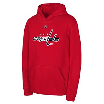 Youth Outerstuff Red Washington Capitals Primary Logo Pullover Hoodie