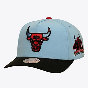 Men's Mitchell & Ness Light Blue/Black Chicago Bulls In the City Pro Pinch Snapback Hat