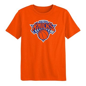 Preschool Outerstuff Orange New York Knicks Primary Logo T-Shirt