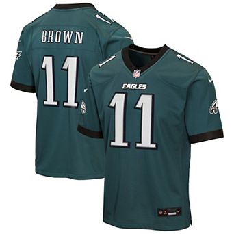 Youth Nike A.J. Brown Midnight Green Philadelphia Eagles Team Game Jersey