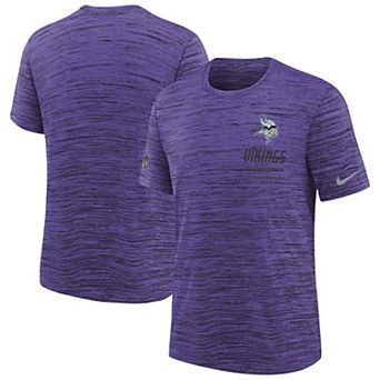 Youth Nike Purple Minnesota Vikings Sideline Velocity Dri-FIT T-Shirt
