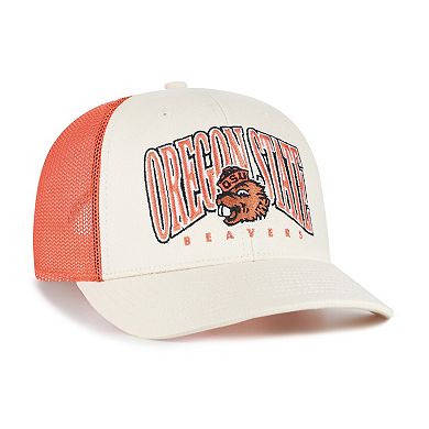 Men's '47 Natural Oregon State Beavers Drawbridge Trucker Adjustable Hat