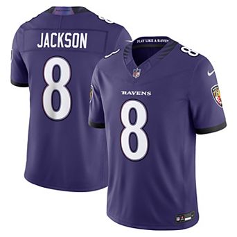 Men's Nike Lamar Jackson Purple Baltimore Ravens Vapor F.U.S.E. Sewn Down Limited Jersey