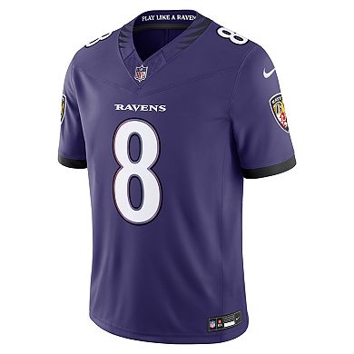 Men's Nike Lamar Jackson Purple Baltimore Ravens Vapor F.U.S.E. Stitched Limited Jersey