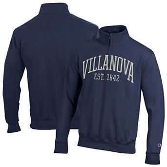Men's Champion Navy Villanova Wildcats Established Date Quarter-Zip Pullover