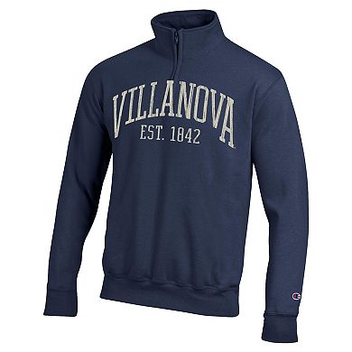 Men's Champion Navy Villanova Wildcats Established Date Quarter-Zip Pullover