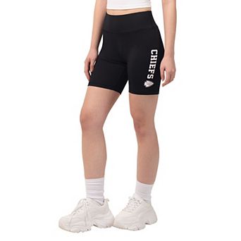 Women's Starter Black Kansas City Chiefs Biker Shorts