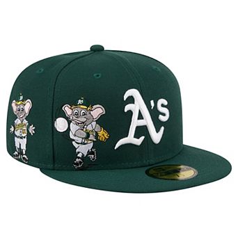 Men's New Era Green Athletics Run Mascot 59FIFTY Fitted Hat