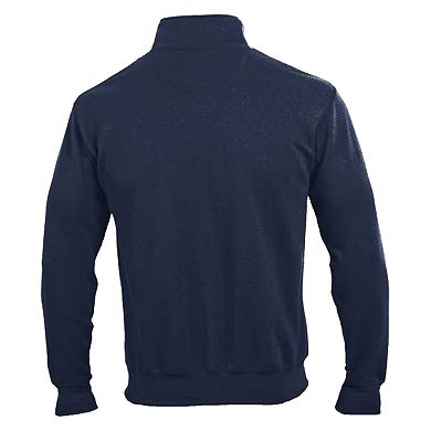 Men's Champion Navy Illinois Fighting Illini Powerblend Quarter-Zip Pullover