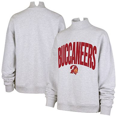 Women's '47 Gray Tampa Bay Buccaneers Subtle Muse Mock Neck Sweatshirt