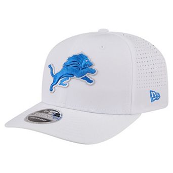 Men's New Era White Detroit Lions Name Plate 9SEVENTY Adjustable Hat