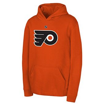 Youth Outerstuff Orange Philadelphia Flyers Primary Logo Pullover Hoodie
