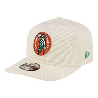 Men's New Era White Boston Celtics 19TWENTY 80s Chrome Corduroy Adjustable Hat