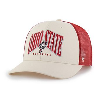 Men's '47 Natural Ohio State Buckeyes Drawbridge Trucker Adjustable Hat