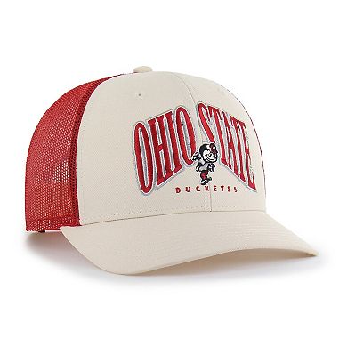 Men's '47 Natural Ohio State Buckeyes Drawbridge Trucker Adjustable Hat