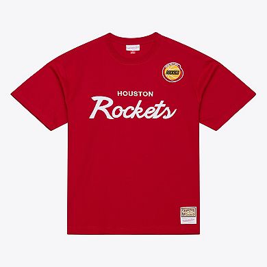 Men's Mitchell & Ness Red Houston Rockets Head Coach T-Shirt