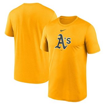 Men's Nike Gold Athletics Legend Fuse Large Logo Dri-FIT T-Shirt
