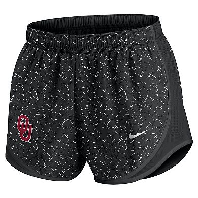 Women's Nike Black Oklahoma Sooners Tempo Pattern Dri-FIT Shorts