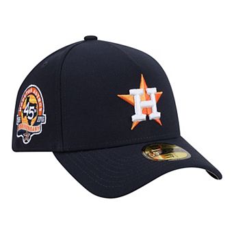 Men's New Era Navy Houston Astros A-Frame 59FORTY Fitted Hat