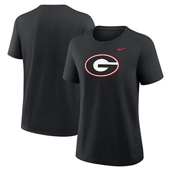 Women's Nike Black Georgia Bulldogs Primary Logo T-Shirt