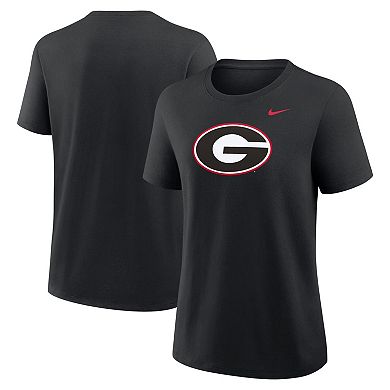 Women's Nike Black Georgia Bulldogs Primary Logo T-Shirt