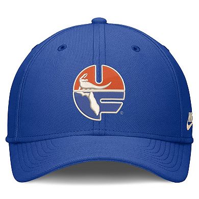 Men's Nike Royal Florida Gators Dri-FIT Vintage Rise Swooshflex Flex Hat