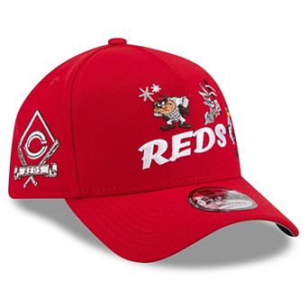 Youth New Era Red Cincinnati Reds Looney Tunes A-Frame 9FORTY Adjustable Hat