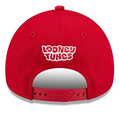 Youth New Era Red Cincinnati Reds Looney Tunes A-Frame 9FORTY Adjustable Hat