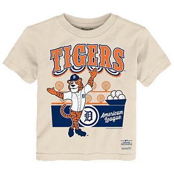 Toddler Mitchell & Ness Cream Detroit Tigers Step Back Up T-Shirt