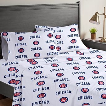 Pegasus Chicago Cubs Four-Piece Full Sheet Set