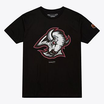Men's Mitchell & Ness Black Buffalo Sabres Core Vintage Logo T-Shirt