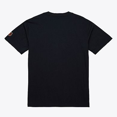 Men's Mitchell & Ness Black Buffalo Sabres Core Vintage Logo T-Shirt