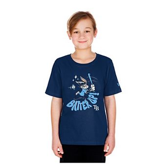 Youth New Era Navy Tampa Bay Rays Looney Tunes T-Shirt