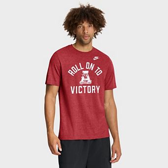 Men's Nike Heather Crimson Alabama Crimson Tide Legacy Mantra Tri-Blend T-Shirt
