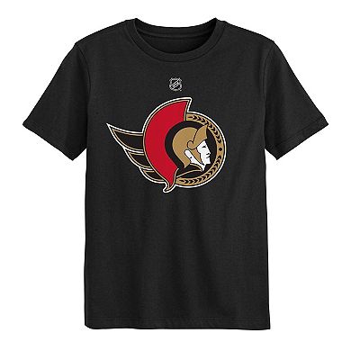 Preschool Outerstuff Black Ottawa Senators Primary Logo T-Shirt