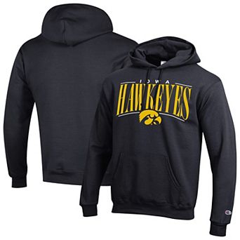 Men's Champion Heather Charcoal Iowa Hawkeyes Team Pride Powerblend Hoodie