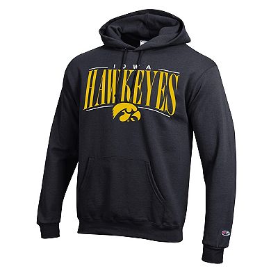 Men's Champion Heather Charcoal Iowa Hawkeyes Team Pride Powerblend Hoodie