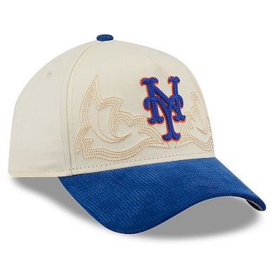 Men's New Era Stone New York Mets Western Stitch 9FORTY A-Frame Adjustable Hat