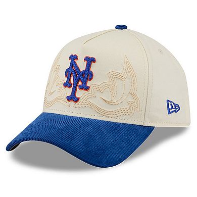 Men's New Era Stone New York Mets Western Stitch 9FORTY A-Frame Adjustable Hat