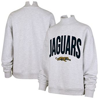 Women's '47 Gray Jacksonville Jaguars Subtle Muse Mock Neck Sweatshirt