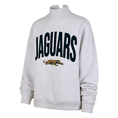 Women's '47 Gray Jacksonville Jaguars Subtle Muse Mock Neck Sweatshirt