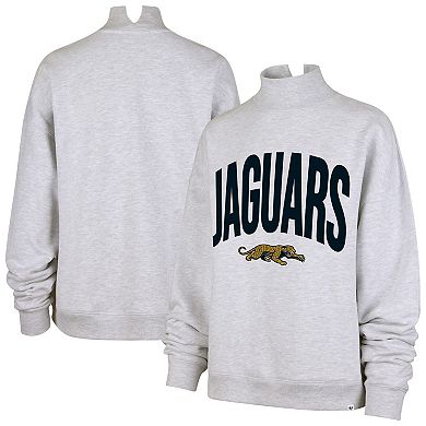 Women's '47 Gray Jacksonville Jaguars Subtle Muse Mock Neck Sweatshirt