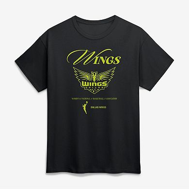 Unisex Logo Athletic Black Dallas Wings In Motion T-Shirt