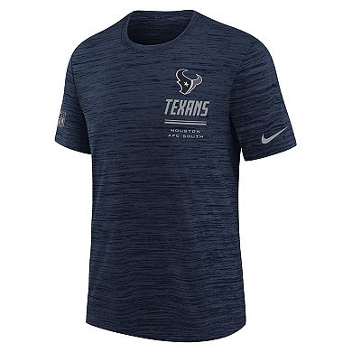 Youth Nike Navy Houston Texans Sideline Velocity Dri-FIT T-Shirt