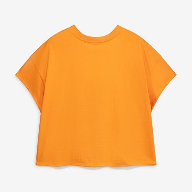 Women's '47 Orange Detroit Tigers Plus Size Win Big Oversized Notch-Neck T-Shirt