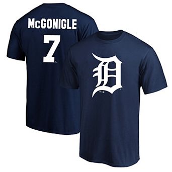 Men's Fanatics Kevin McGonigle Navy Detroit Tigers Big & Tall Name & Number T-Shirt