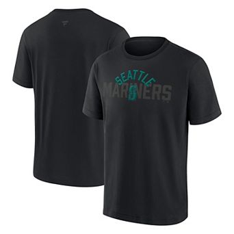 Men's Fanatics Seattle Mariners Black Out Heavyweight T-Shirt