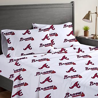 Pegasus Atlanta Braves Four-Piece Full Sheet Set