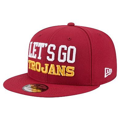 Men's New Era Cardinal USC Trojans Go Team 9FIFTY Snapback Hat